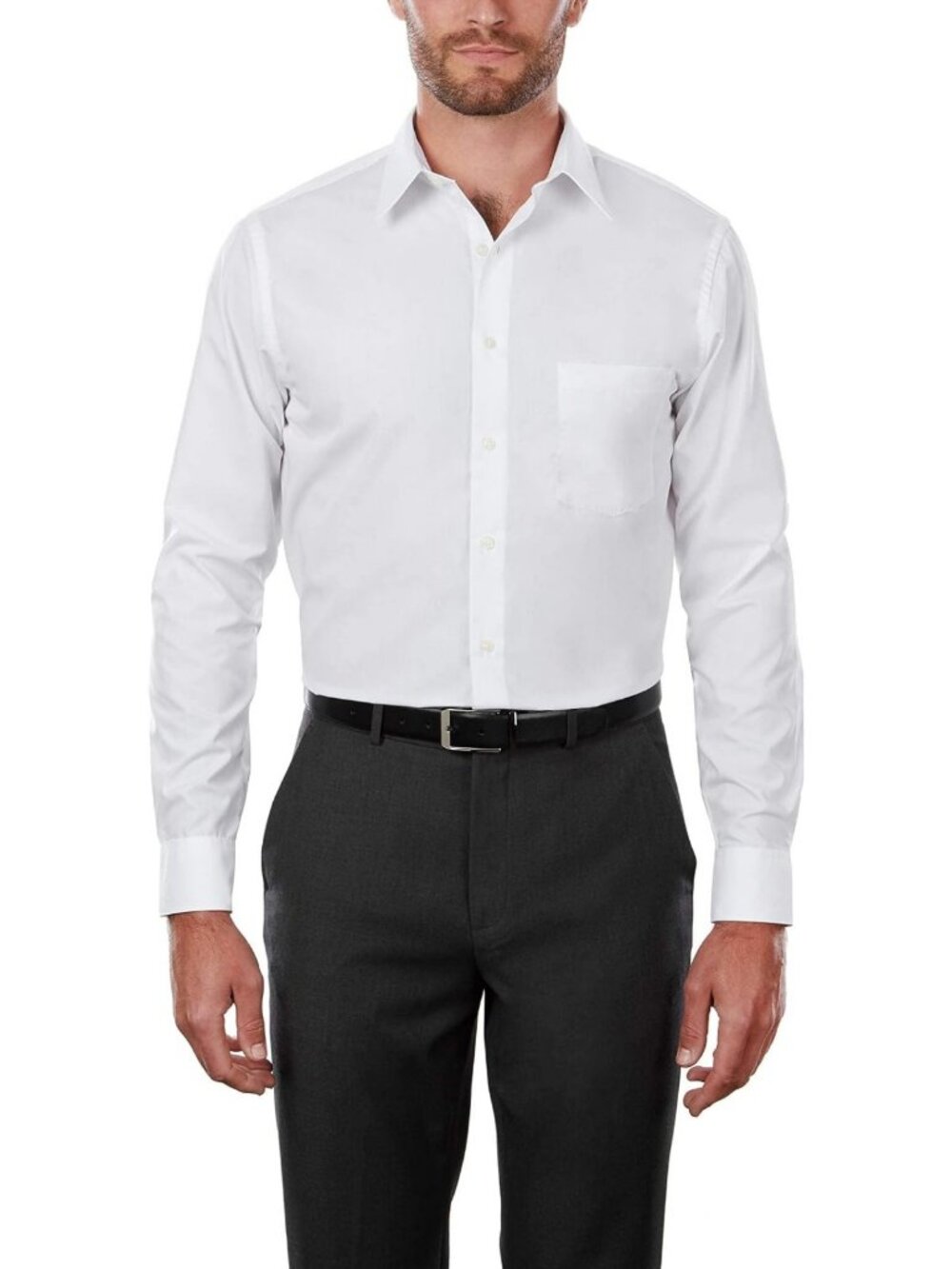 Men's Tall Fit Dress Shirt - Classic Poplin, Stylish & Comfortable, Perfect for